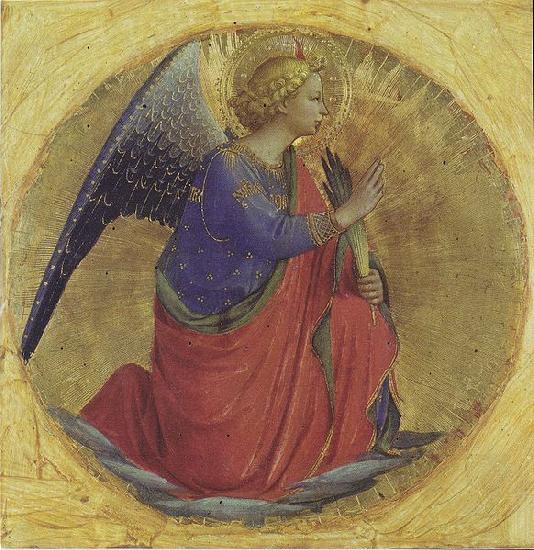 Fra Angelico Angel of the Annunciation from the Polittico Guidalotti oil painting picture